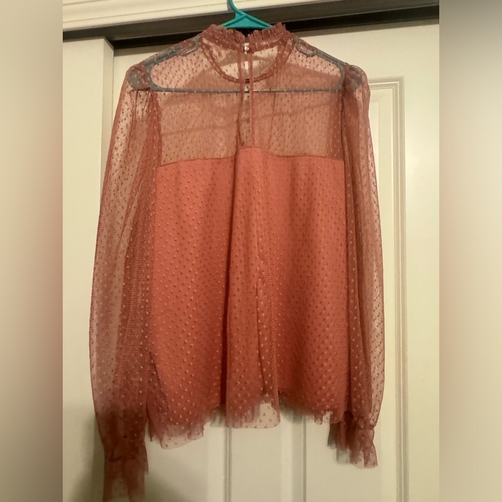 Sheer lace top